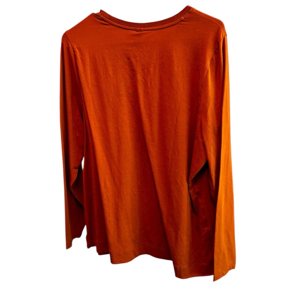 NWT Athleta Burnt Orange Long Sleeve Top - Picture 2 of 4